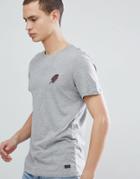 Produkt T-shirt With Ice Cream Embroidery - Gray