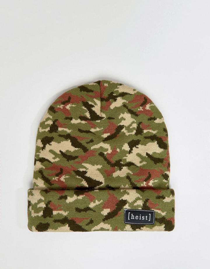 Hesit Camo Beanie - Green