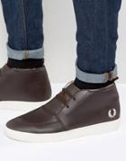 Fred Perry Shields Mid Leather Sneakers - Brown