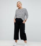 Asos Curve Tionne High Waist Pants In Black With Utility Pockets - Black