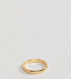Rock 'n' Rose Sterling Silver Gold Plated Simple Band Ring - Gold
