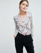 Ted Baker Crimsie Knit Top - Gray