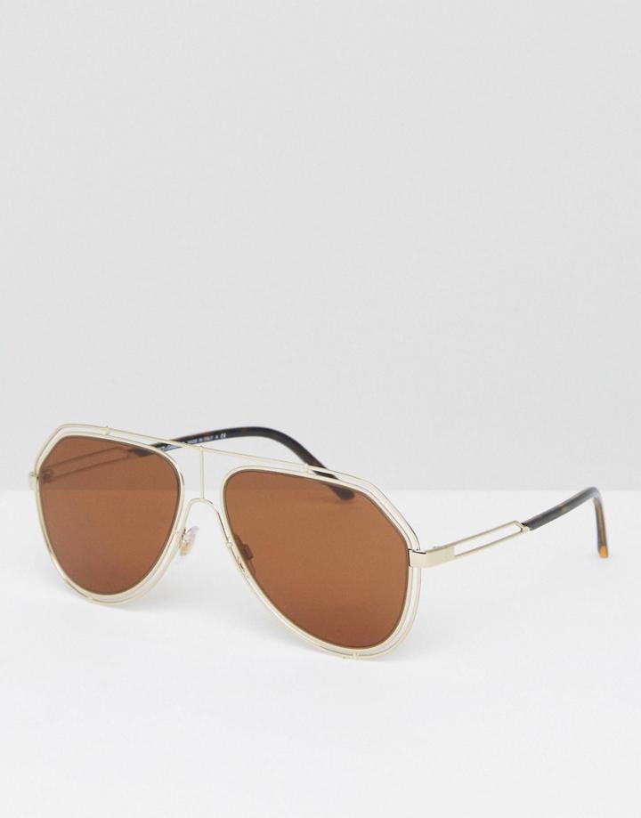 Dolce & Gabbana Aviator Sunglasses - Clear
