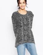Influence Cable Knit Sweater - Black