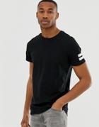 Jack And Jones Arm Stripe T-shirt - Black