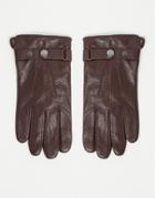 Peter Werth Sheep Leather Glove In Brown