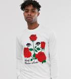Chinatown Market Sincerley Long Sleeve Top In White