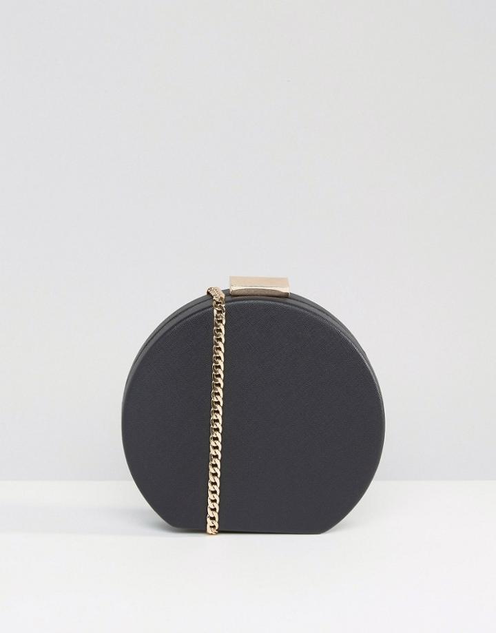 Claudia Canova Circular Clutch Bag - Black