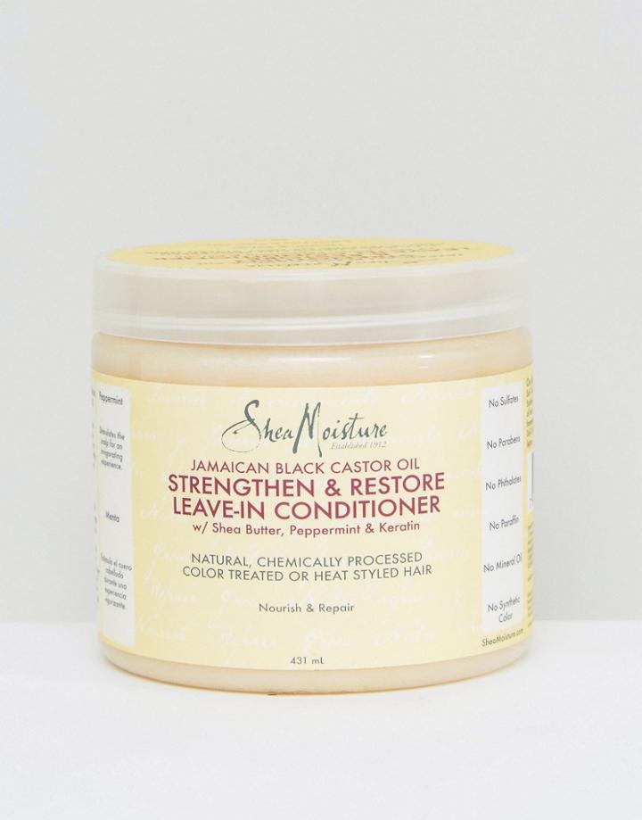Shea Moisture Jamaican Black Castor Oil Strengthen & Restore Leave In Conditioner - Clear