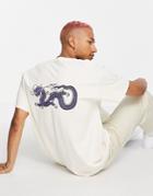 Hnr Ldn Dragon Back Print Oversized T-shirt-neutral