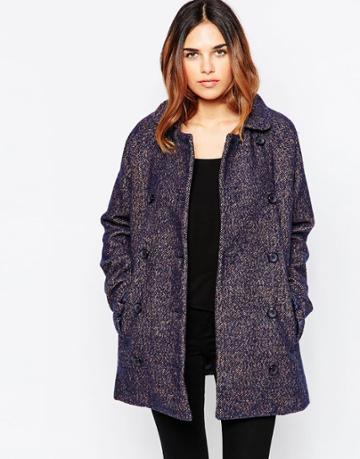 Sugarhill Boutique Becky Coat - Navy