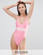 Private Party Unicorn Swimsuit - Pink
