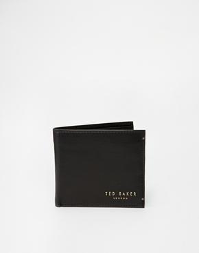 Ted Baker Harvys Leather Billfold Coin Wallet - Black