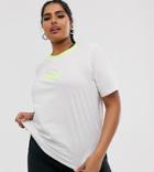 Asos 4505 Curve T-shirt In Oversize Loose Fit-white