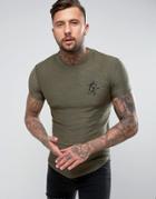 Gym King Knitted T-shirt In Muscle Fit - Green