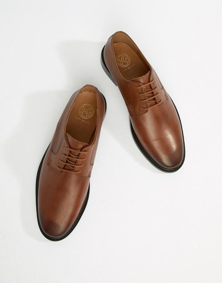 Kg By Kurt Geiger Brogues In Tan Leather - Tan