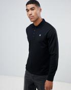 Diesel T-weet-ls Long Sleeve Logo Polo Shirt - Black