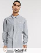 Reclaimed Vintage Inspired Cord Shirt In Gray-grey