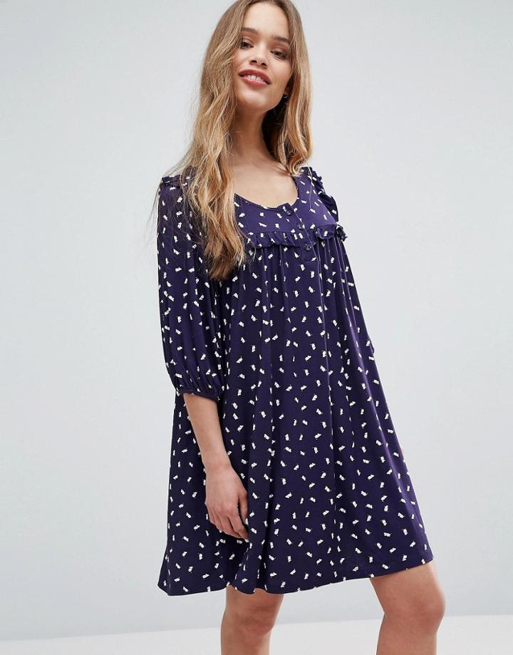 Ivana Helsinki Moomin Annikki Shift Dress - Navy