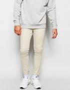 Asos Super Skinny Jeans In Oatmeal - Oatmeal