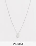 Designb Mini Medallion Necklace In Silver Exclusive To Asos - Silver