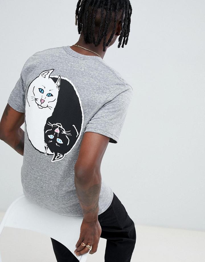 Ripndip Nermal Yang T-shirt In Gray - Gray