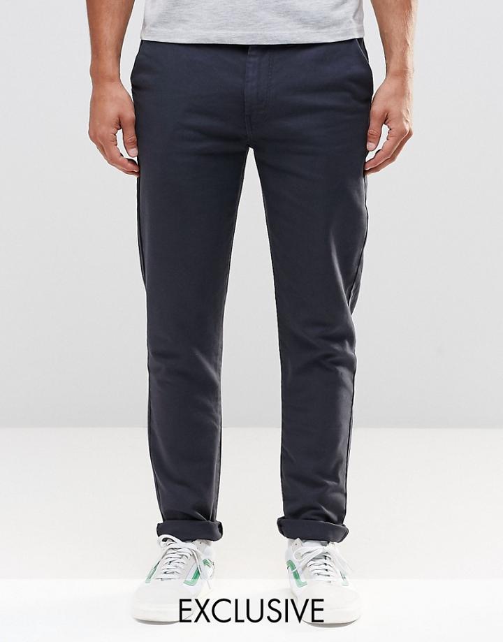 Brooklyn Supply Co Skinny Chinos In Black - Black