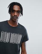 Cheap Monday Unity Repeat Logo T-shirt - Black