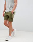 Le Breve Basic Jersey Shorts - Green