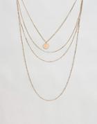 Reclaimed Vintage Fine Multi Chain Necklace - Gold