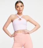 South Beach Recycled Polyester Legging Shorts In Cedar Rose-pink