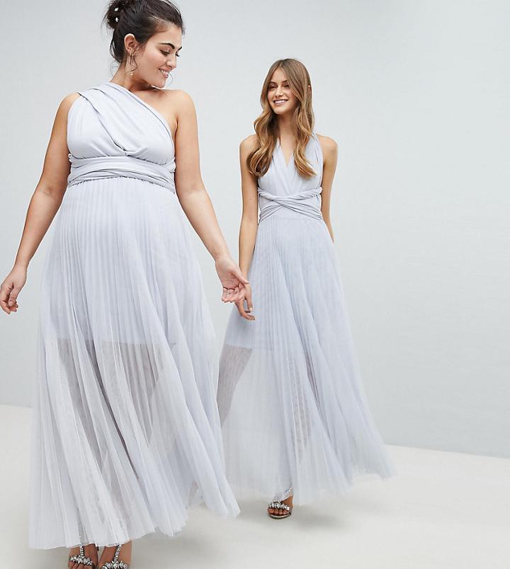 Coast Plus Exclusive Corwin Multi Tie Maxi Dress - Silver