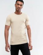 Only & Sons Muscle Fit T-shirt - Beige