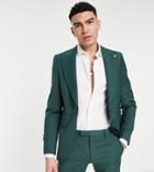 Twisted Tailor Tall Suit Jacket In Forest Green