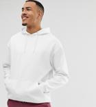 Asos Design Tall Oversized Hoodie In White
