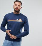 Ellesse Tiberio Crew Neck Sweatshirt In Navy - Navy