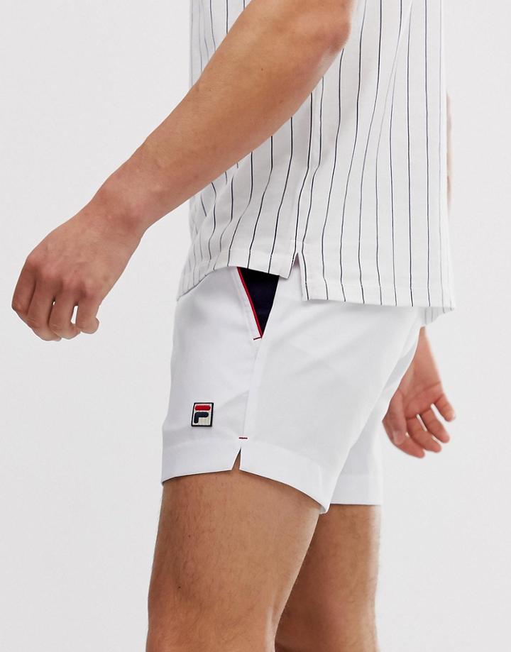Fila High Tide Retro Shorts In White - White