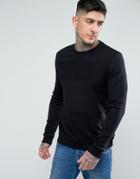 Hugo By Hugo Boss Dyatt Crew Neck Textured Sweat Suit 2 - Black