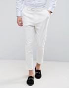 Asos Tapered Smart Pant In White - Beige