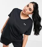 Under Armour Plus Training Tech V Neck T-shirt In Black
