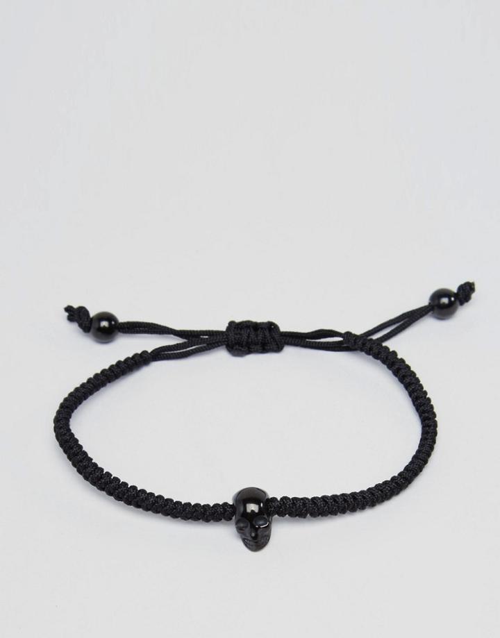 Mister Grave Bracelet In Black - Black