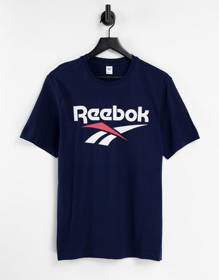 Reebok Classics Vector T-shirt In Collegiate Navy