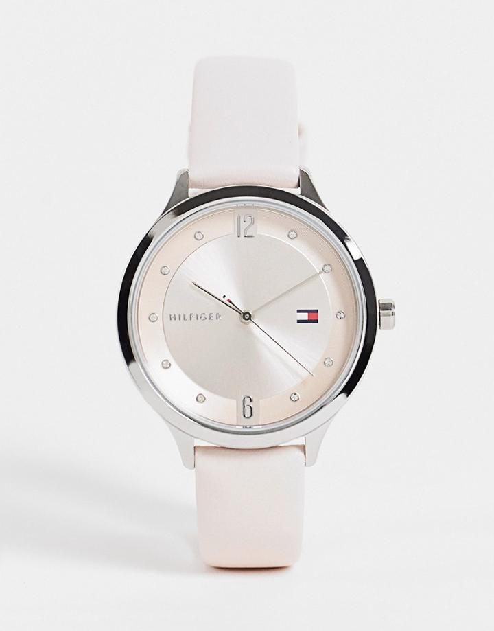 Tommy Hilfiger Women's Leather Watch In Pink 1782429