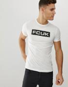 French Connection Fcuk Camo Logo T-shirt
