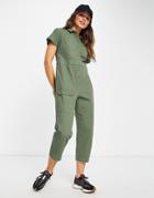 Whistles Elba Utility Jumpsuit In Green