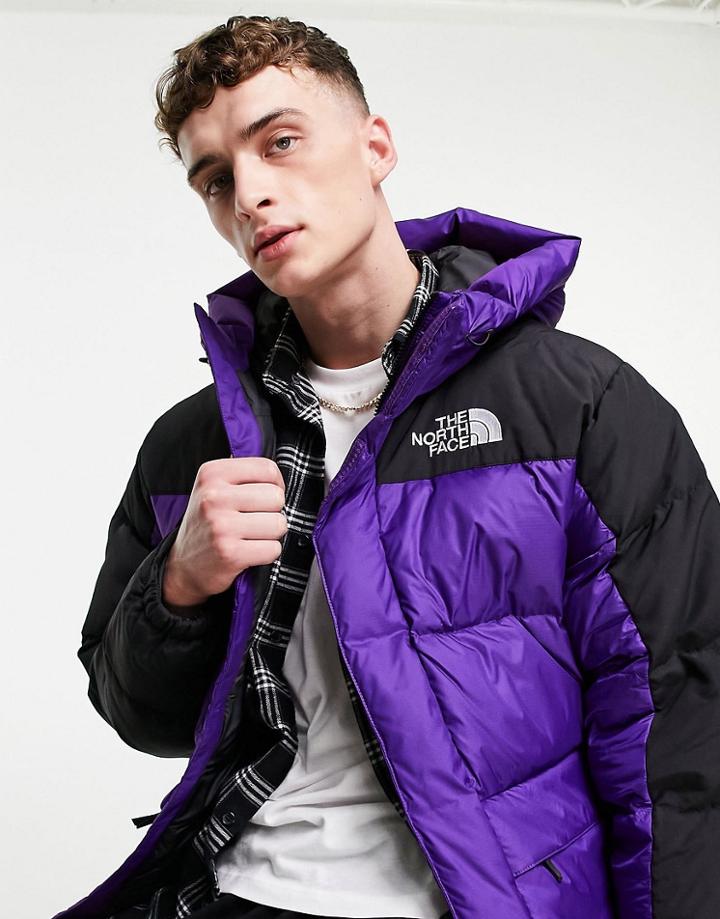 The North Face Himalayan Down Parka Hooded Jacket In Purple