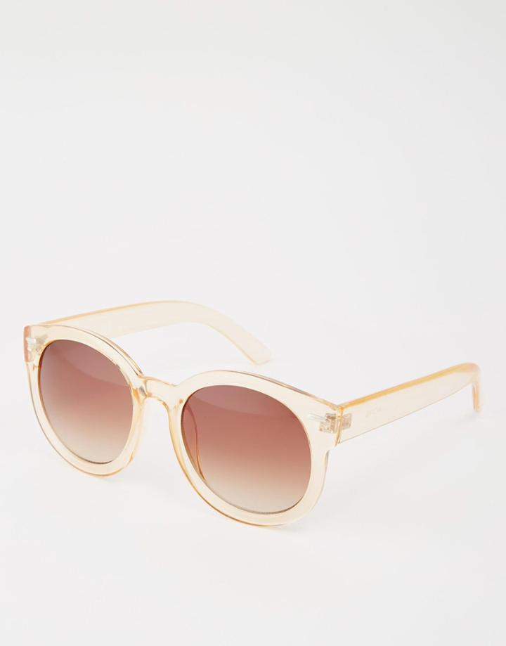 Monki Clear Plastic Sunglasses - Clear