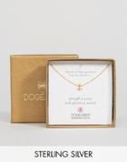 Dogeared Gold Plated Little Bits Of Happy Mini Anchor Boxed Necklace - Gold