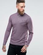 Ted Baker Longsleeve Knitted Polo - Red