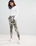 Ichi Camo Pants - Green